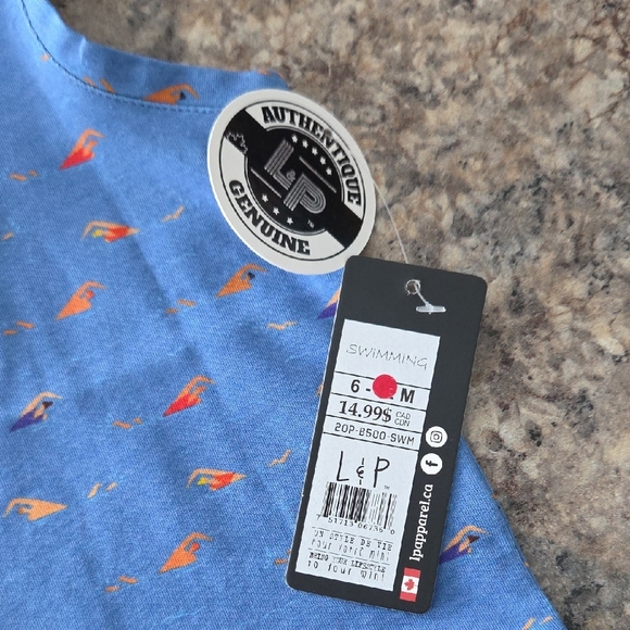 L&P Apparel Size 6-12 Months NEW Blue Kids Tank Top - Picture 3 of 8